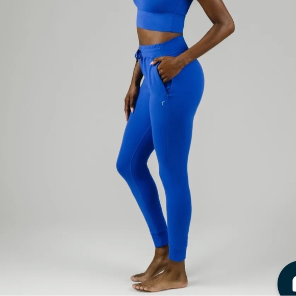 Zyia - Blue Confluence Zipper Joggers - Picture 11 of 14